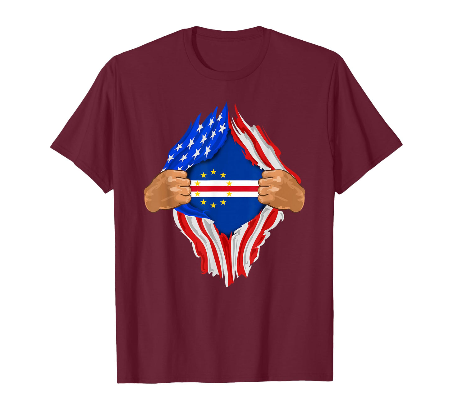 Cape Verde Blood Inside Me T-Shirt | Cape Verde Flag Gift T-Shirt