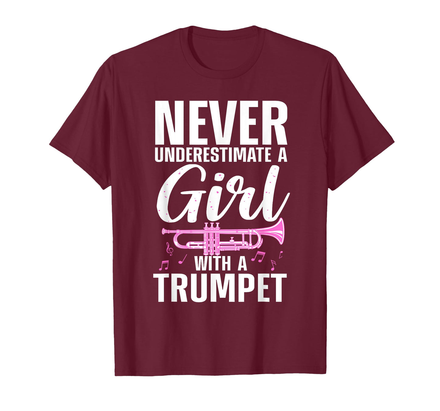 Cool Trumpet For Women Girls Marching Band Trumpet Player T-Shirt