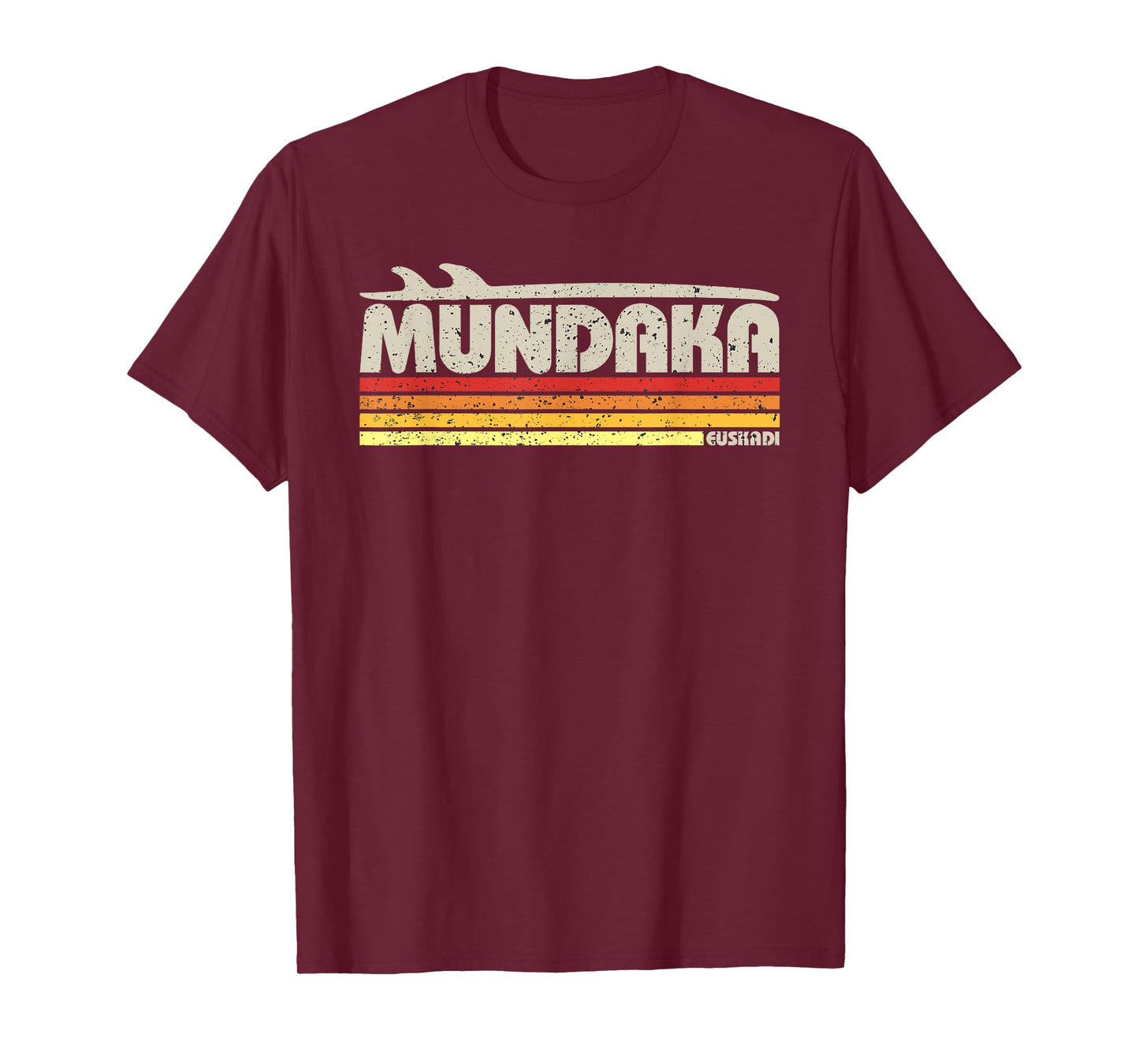Mundaka Basque Country Spain - Retro Surf Paradise T-Shirt