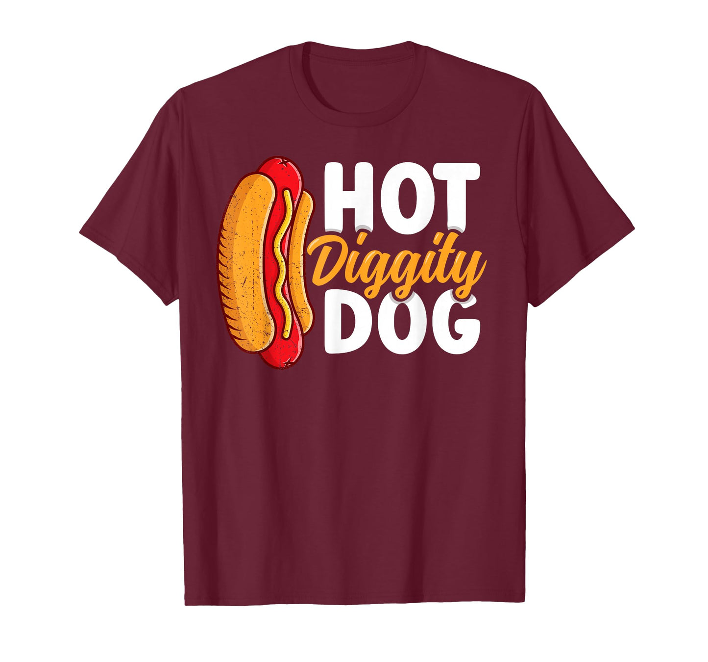 Hotdog 4th of July Hotdogs Lovers hot Diggity Dog Funny T-Shirt