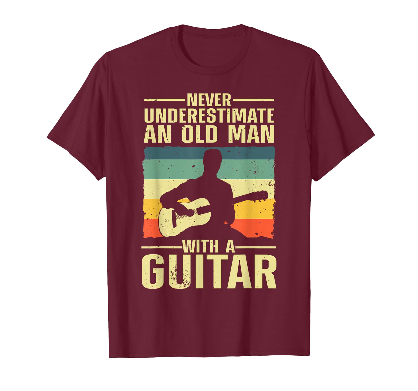 Cool Guitar Design For Grandpa Men Guitar Player Guitarist T-Shirt