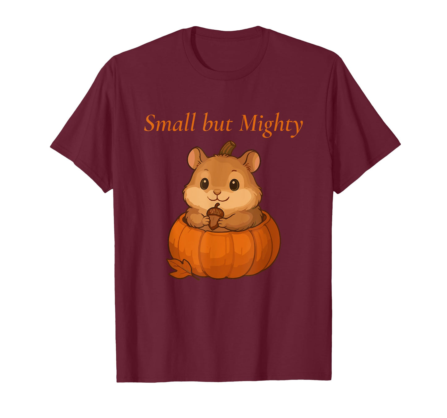 Cute Hamster in Pumpkin – Fall Halloween Design T-Shirt