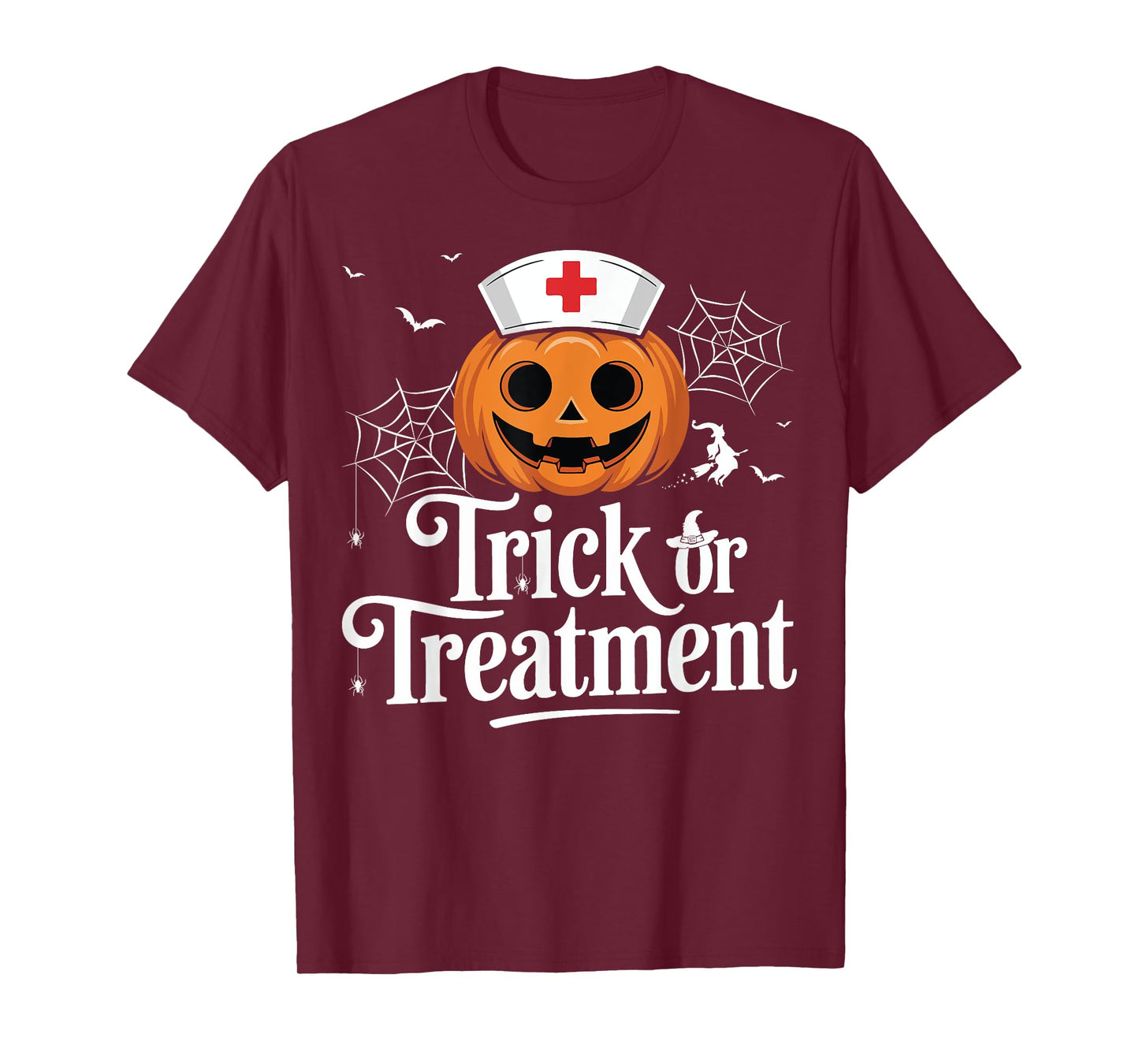 Trick Or Treatment Nursing Spooky Nurse Halloween Costume T-Shirt