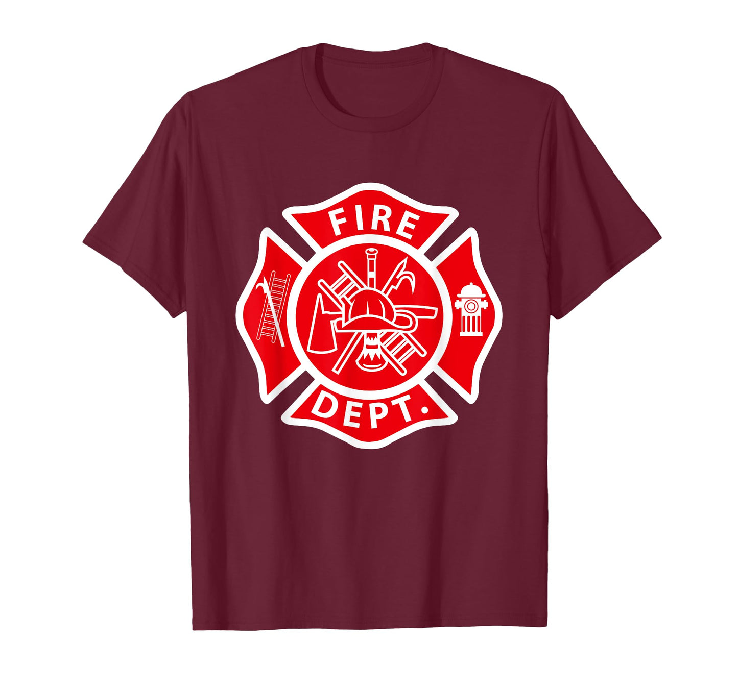 Fire Department Logo Uniform Fireman Symbol Firefighter Gear T-Shirt