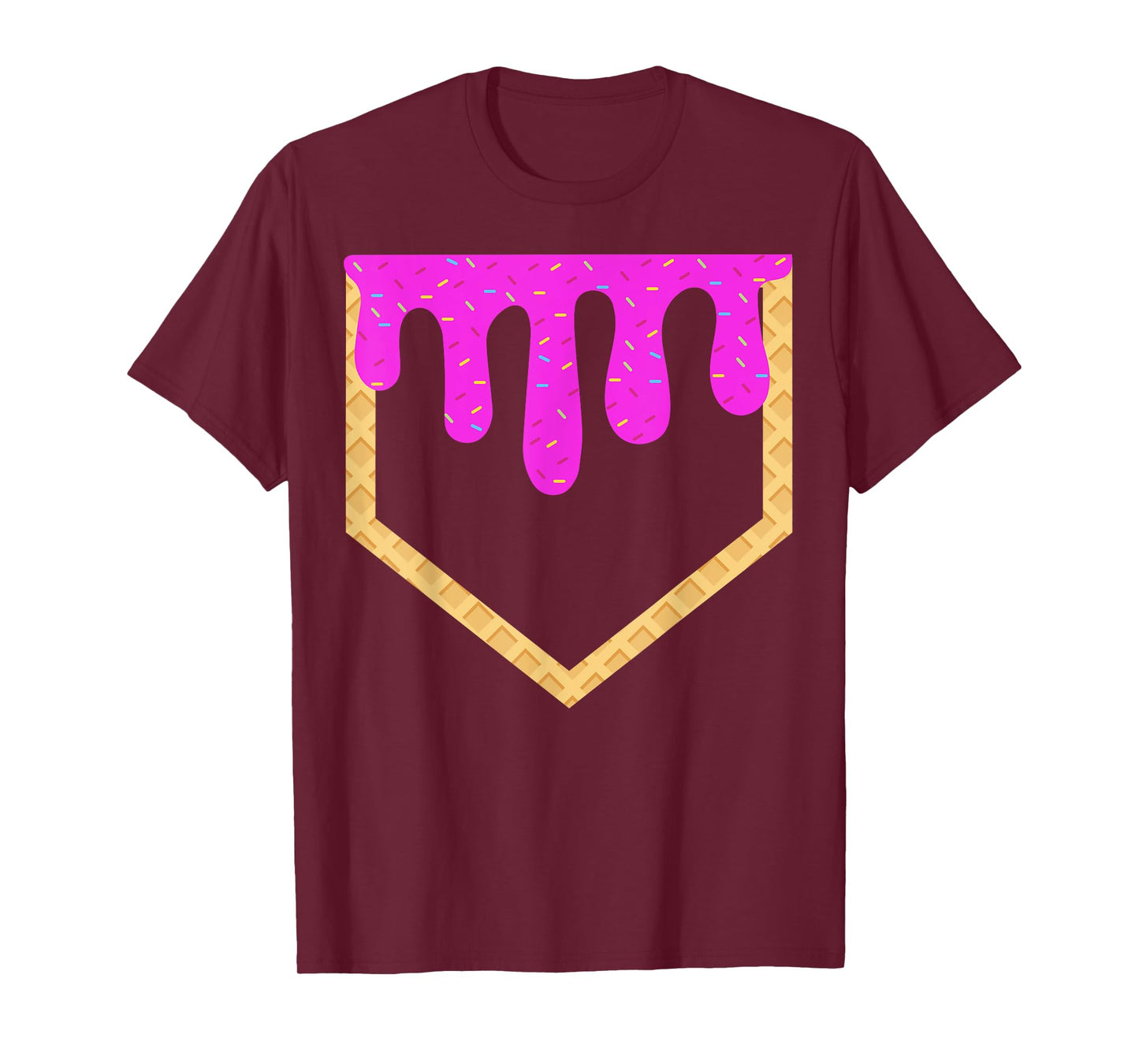 Baseball Drip Boys Home Plate Ice Cream Drip Youth T-Shirt