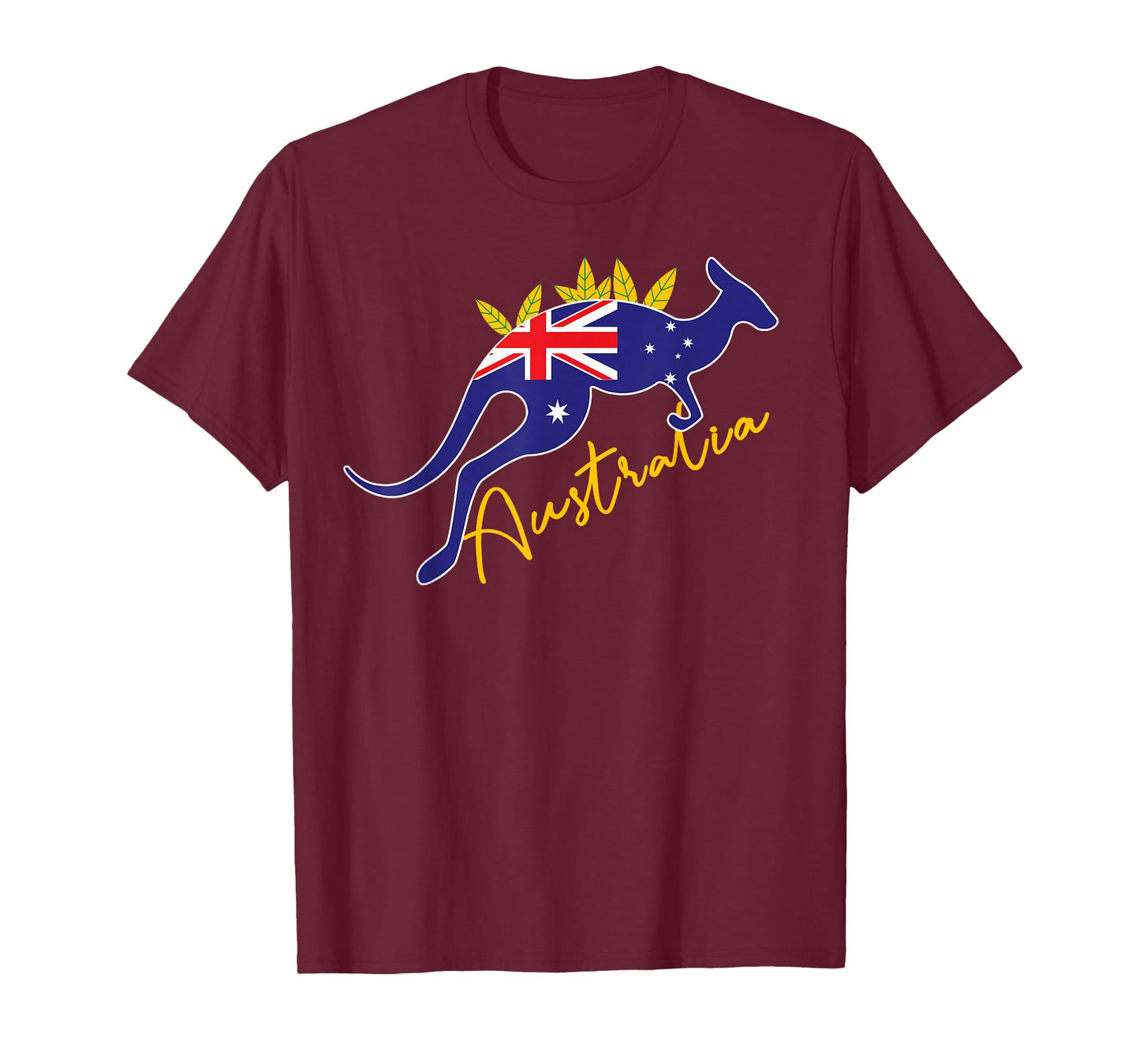 Australia Flag Kangaroo Australian Pride Souvenir Home T-Shirt