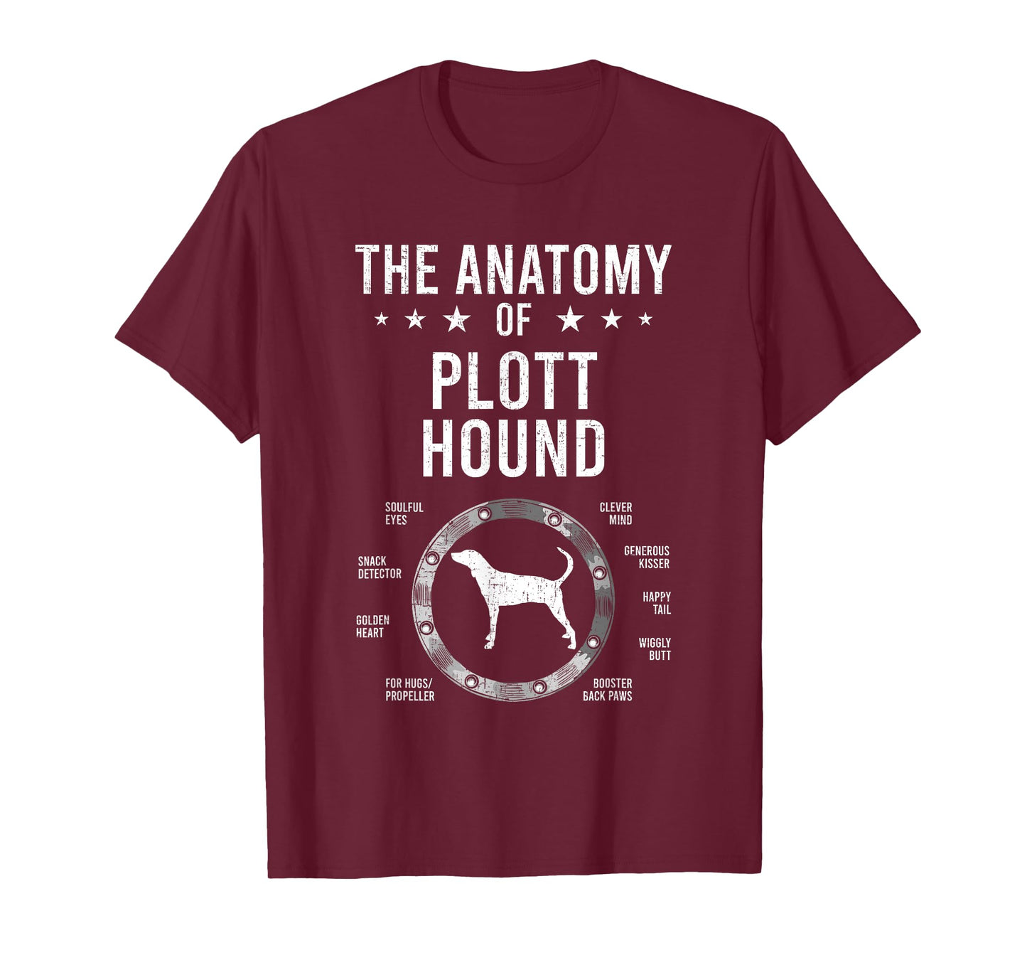 Anatomy of Plott Hound Dog Lover T-Shirt