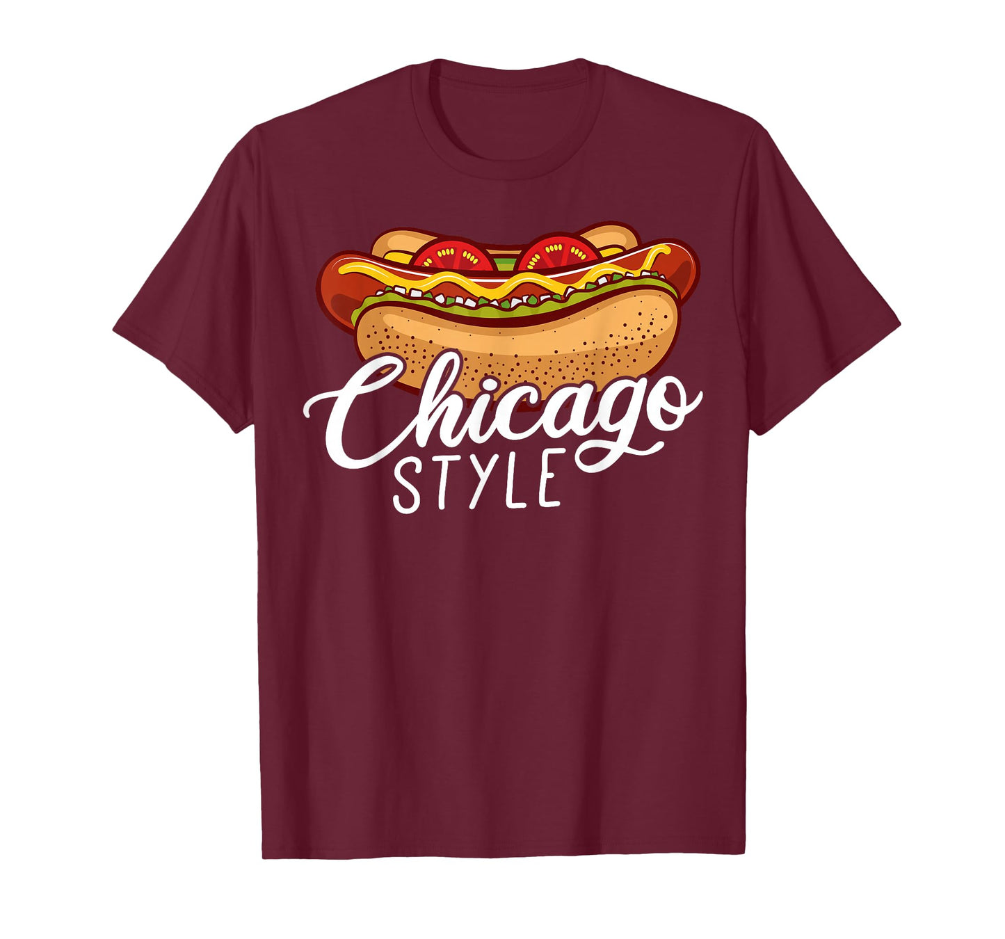 Chicago Style HOT Dog Gift Hotdog T-Shirt