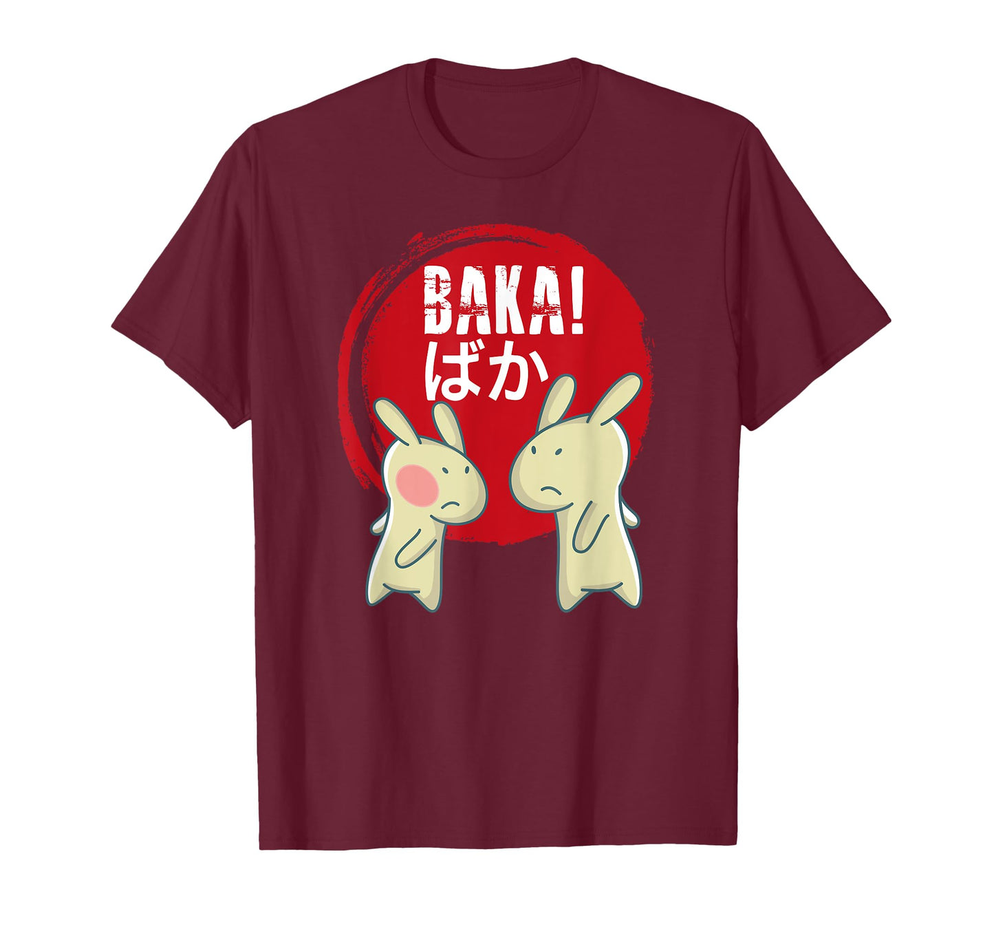 Funny Baka! Japanese Anime Rabbit Slap Manga Tee Shirt T-Shirt