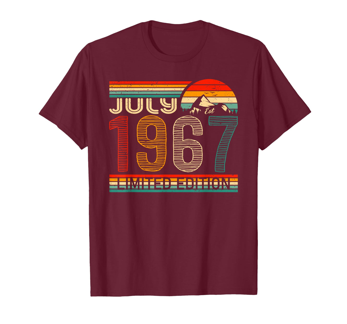 July 1967 Limited Edition Classic 1967 Year Vintage Birthday T-Shirt