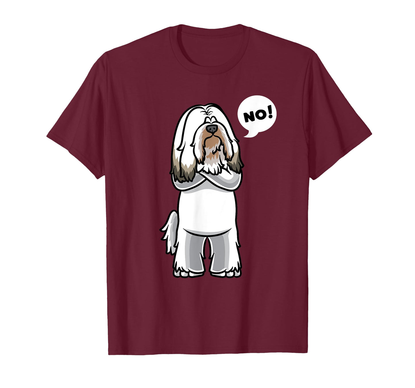Stubborn Tibetan Terrier Dog T-Shirt for Men Women Girls Kids