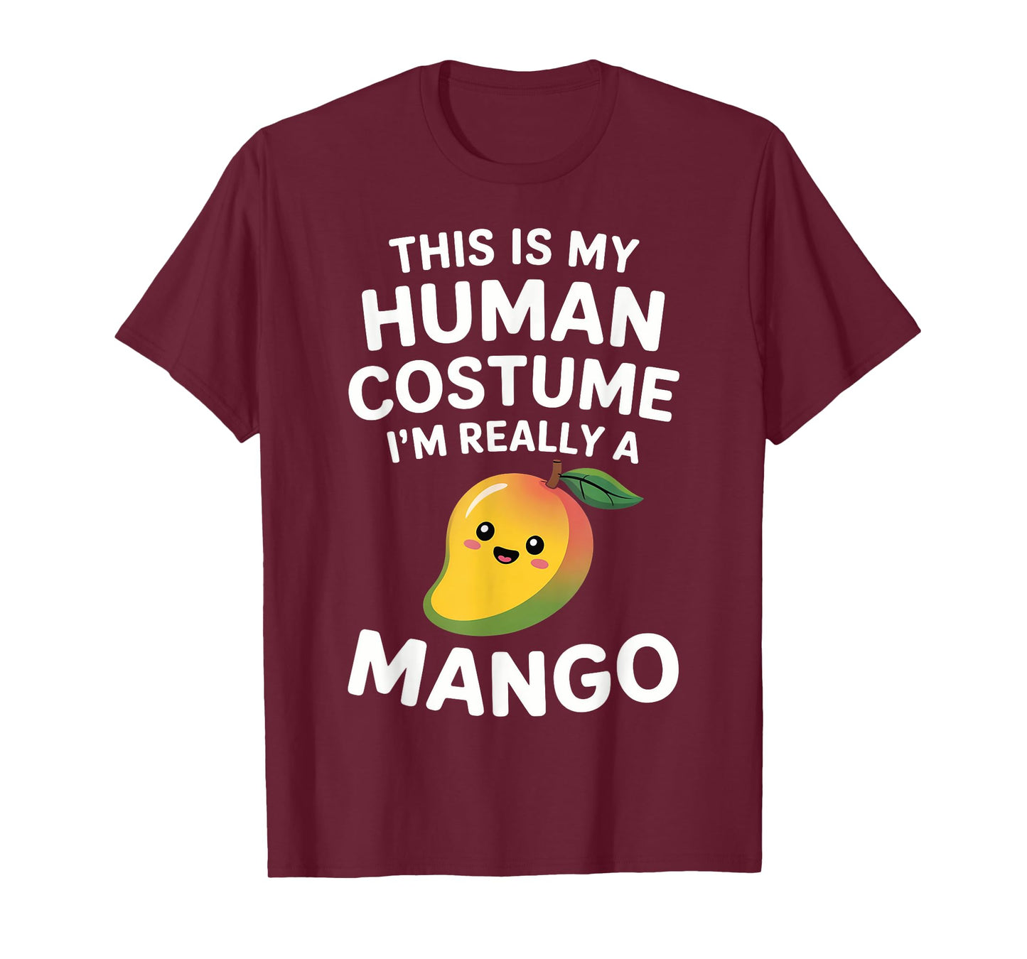 This is My Human Costume Funny Kawaii Cute Mango Fruit T-Shirt