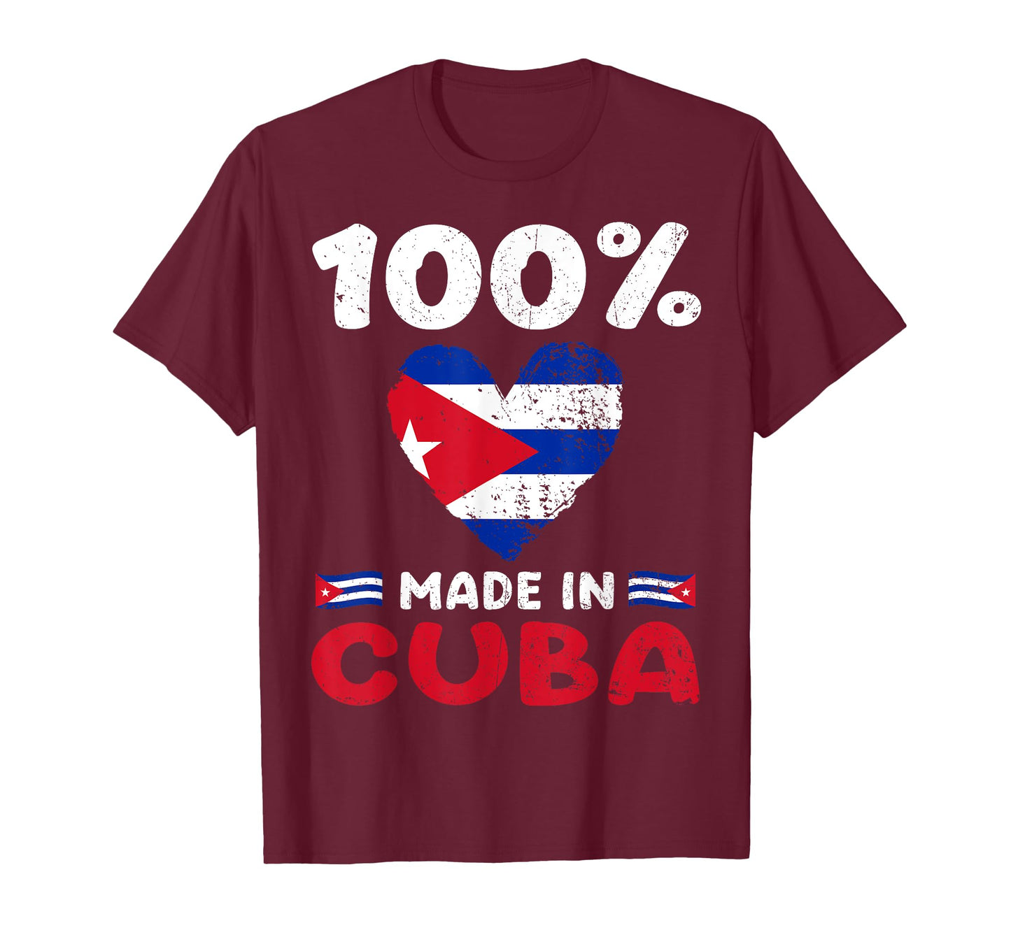 100 Percent Made In Cuba Cuban Boys Girls Kids T-Shirt