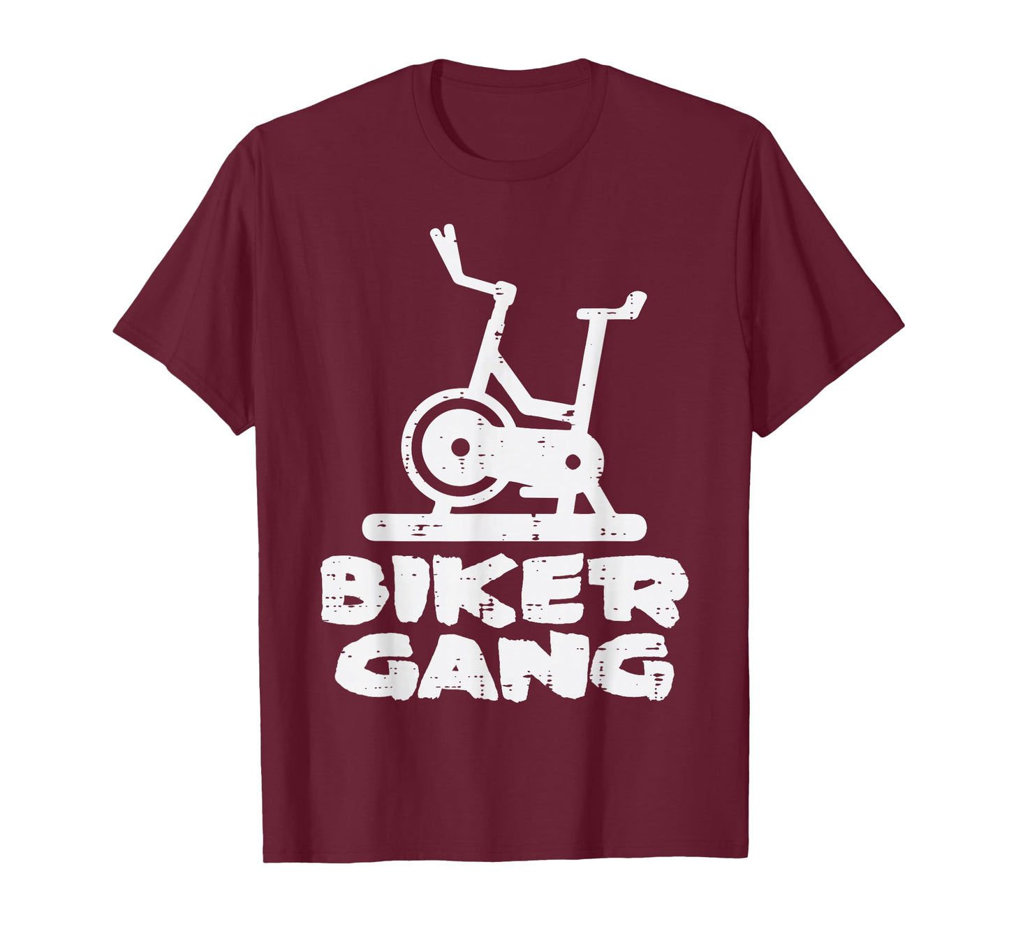 Gym Biker Gang Funny Spin Cycling Workout Fitness Women Men T-Shirt