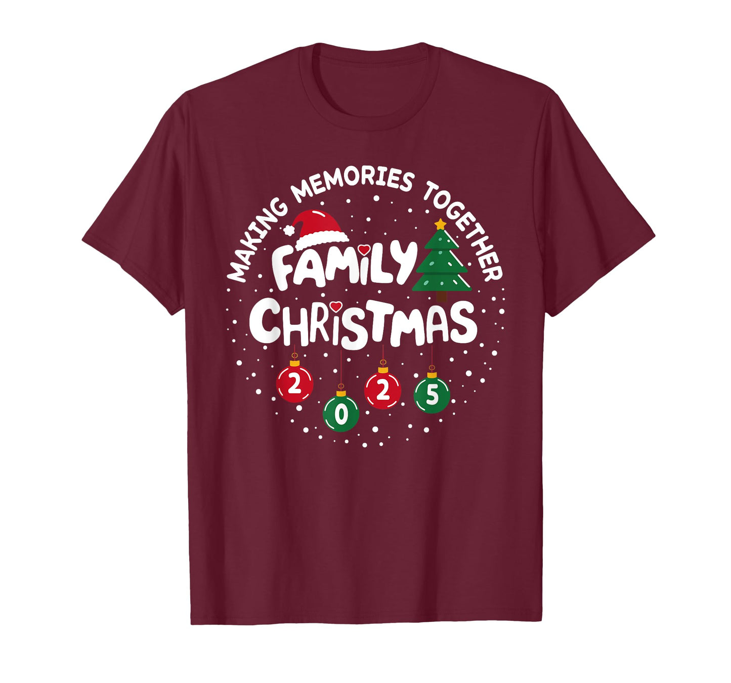 Family Christmas 2025 Making Memories Funny Xmas Pajamas T-Shirt