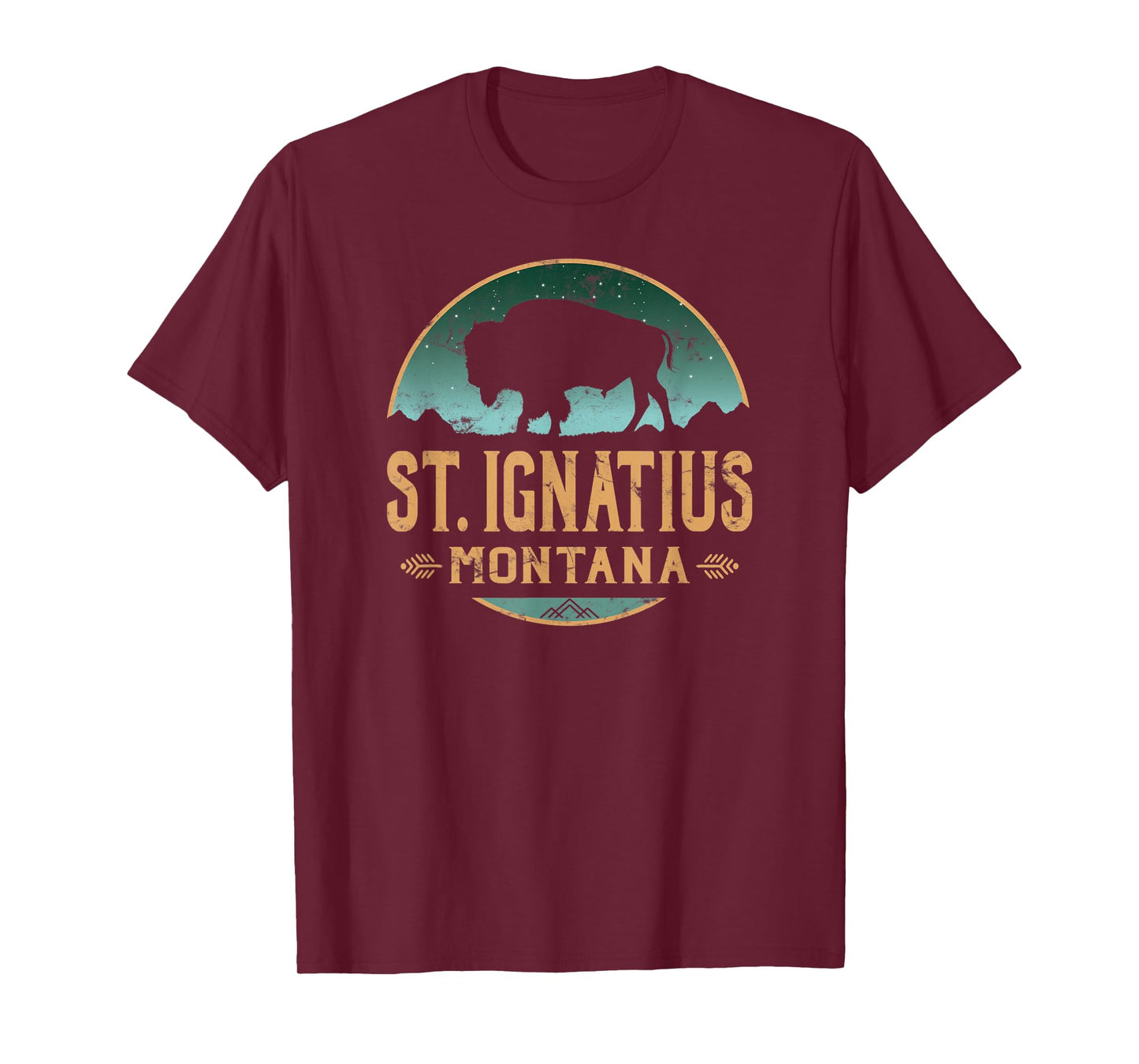 St. Ignatius Montana MT Buffalo Bison T-Shirt
