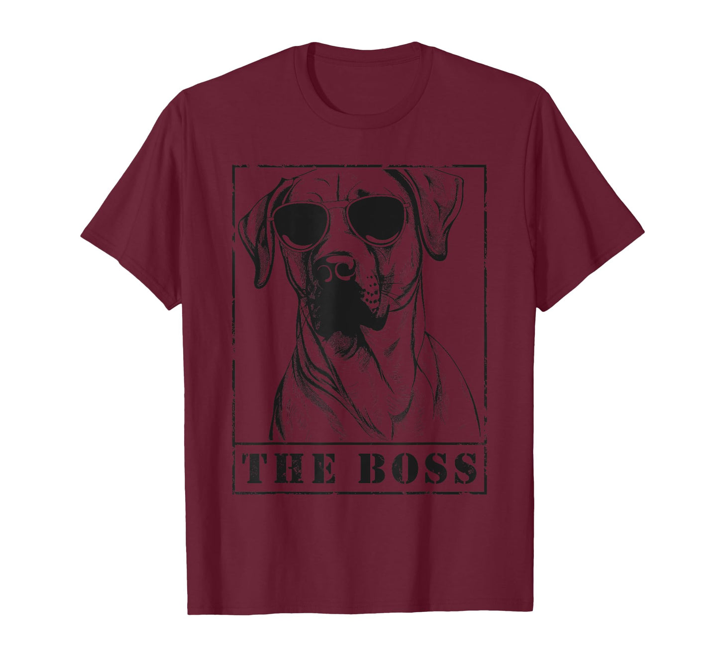 The Funny Black Mouth Cur Boss Mom Dad Dog Lover T-Shirt