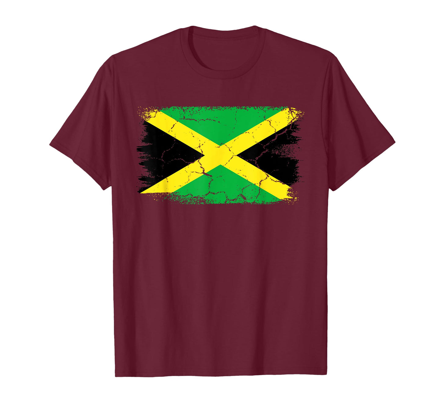 Retro Vintage Jamaican Flag Distress Jamaica T-Shirt