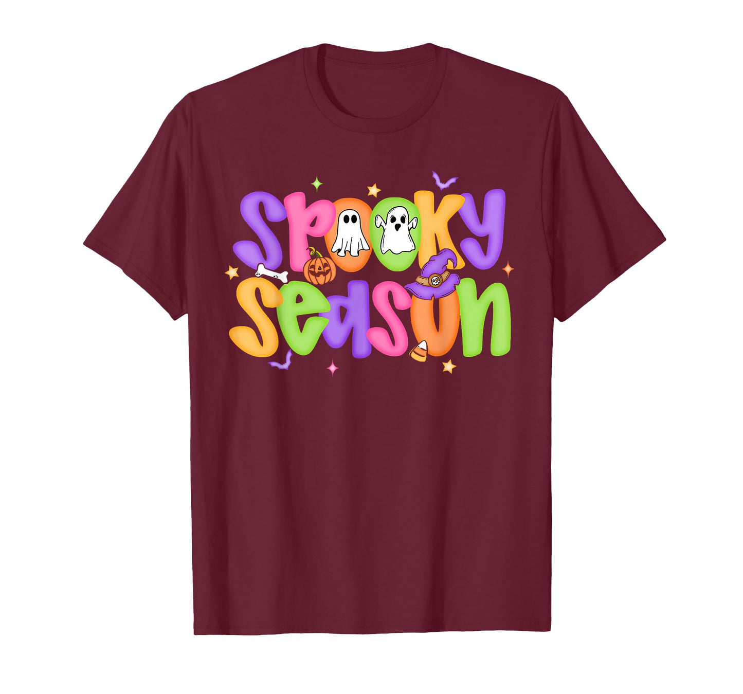 Spooky Season Cute Ghost Halloween Costume Men Women Kid T-Shirt