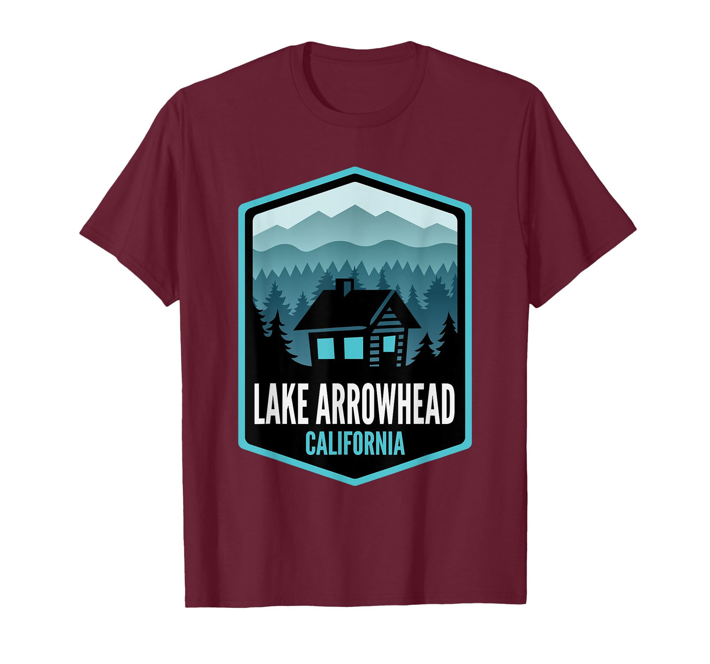 Lake Arrowhead California Mountain Town Cabin T-Shirt