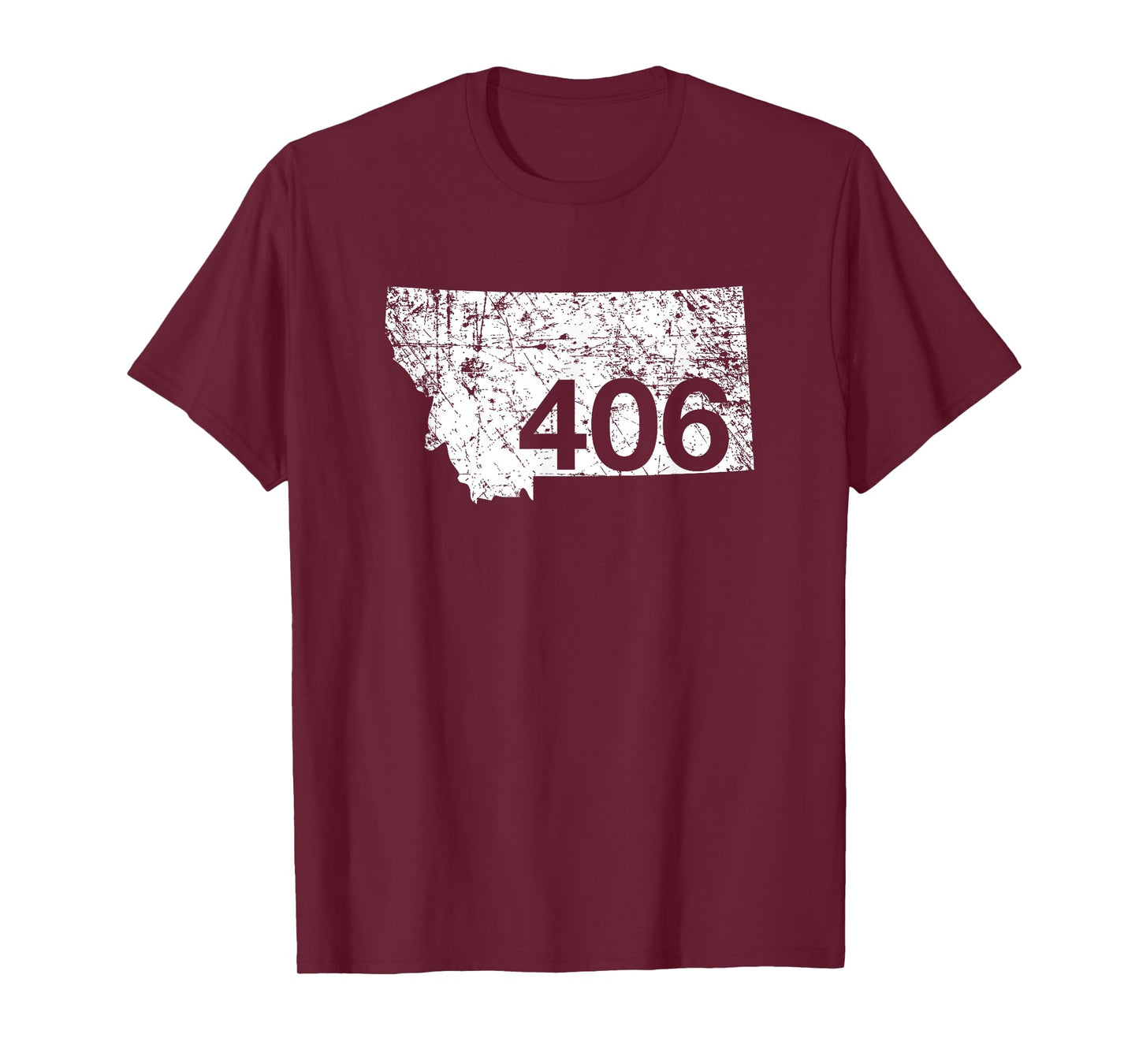 Montana Area Code 406 Cute Hometown Souvenir Gift State T-Shirt