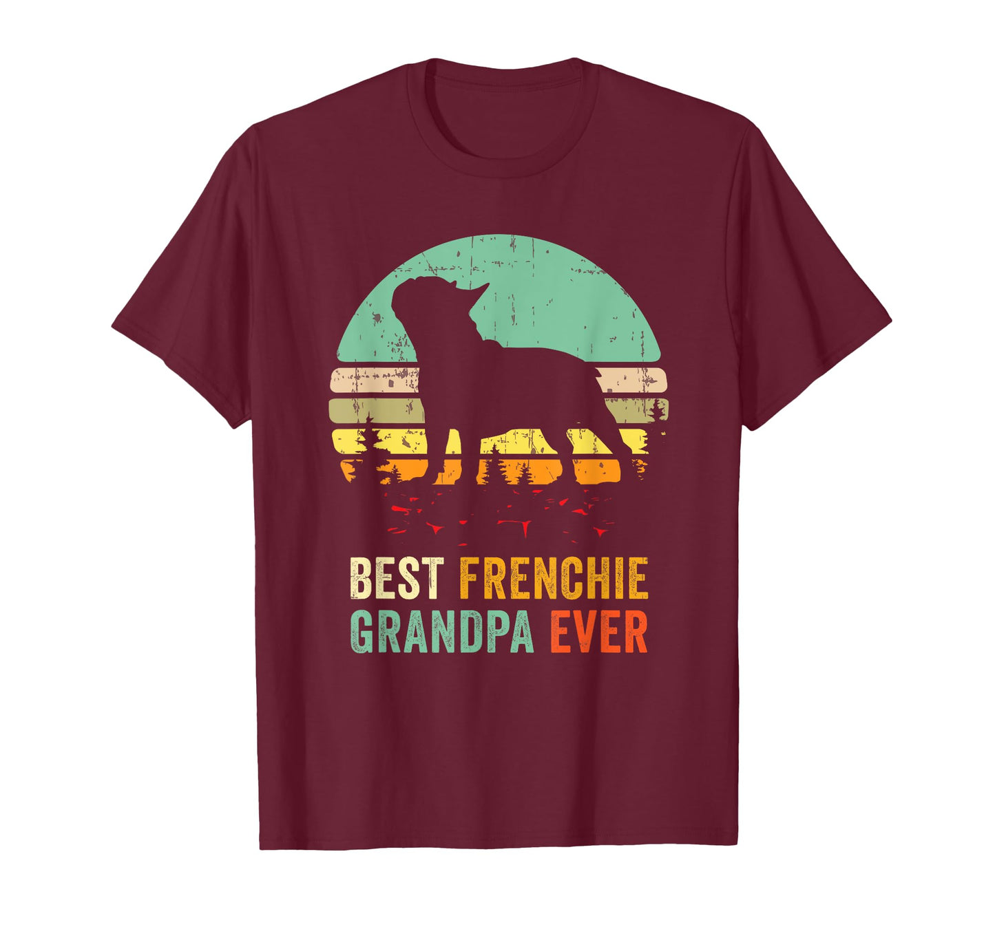 Frenchie Grandpa French Bulldog Grandfather Granddog Pet Dog Men Women T-Shirt