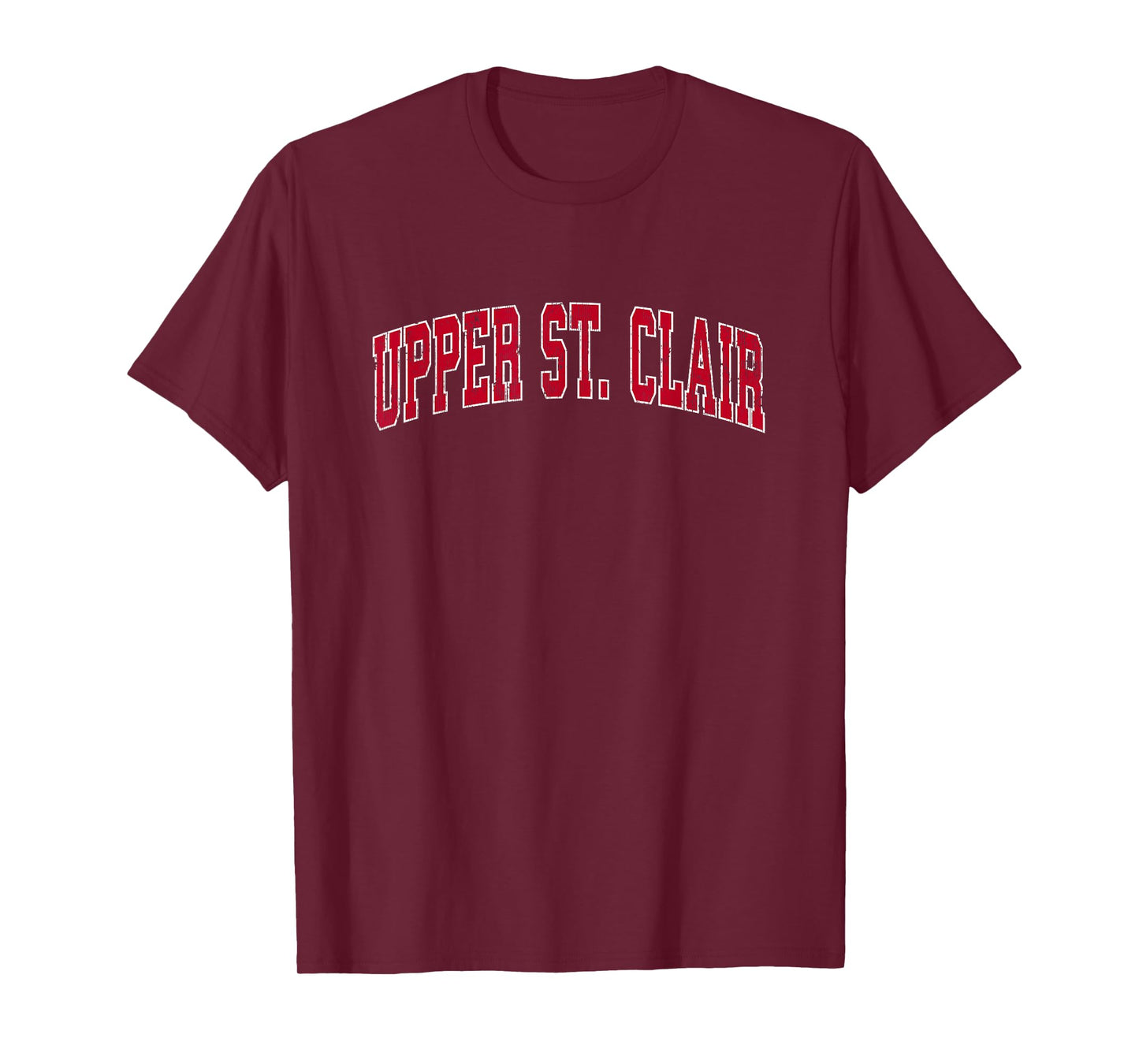 Upper St. Clair Pennsylvania PA Vintage Sports Design Red De T-Shirt