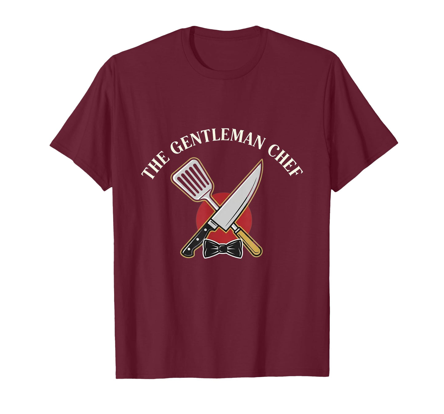 The Gentleman Chef Bowtie Crossed Kitchen Tools Vintage T-Shirt