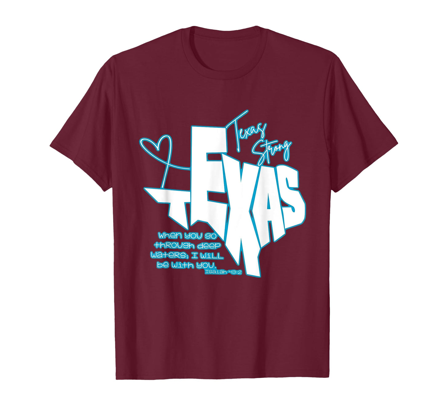 When you go through deep waters, I will be with you. T-Shirt