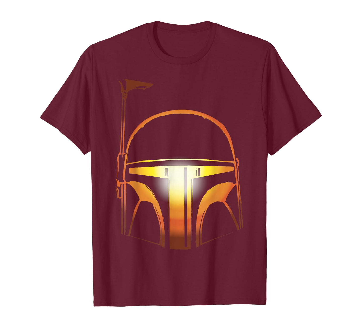 Star Wars Boba Fett Orange Halloween Helmet Glow T-Shirt