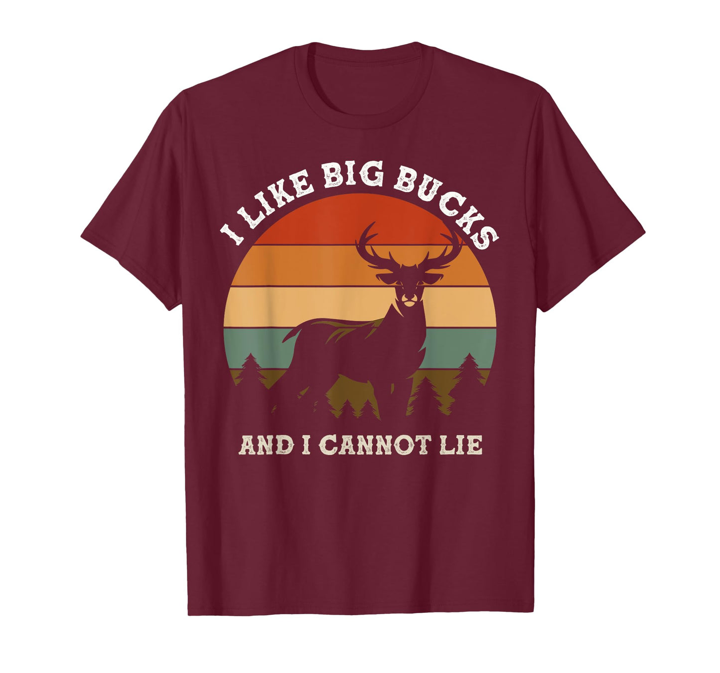 I like big bucks and i cannot lie retro with mountain pine T-Shirt
