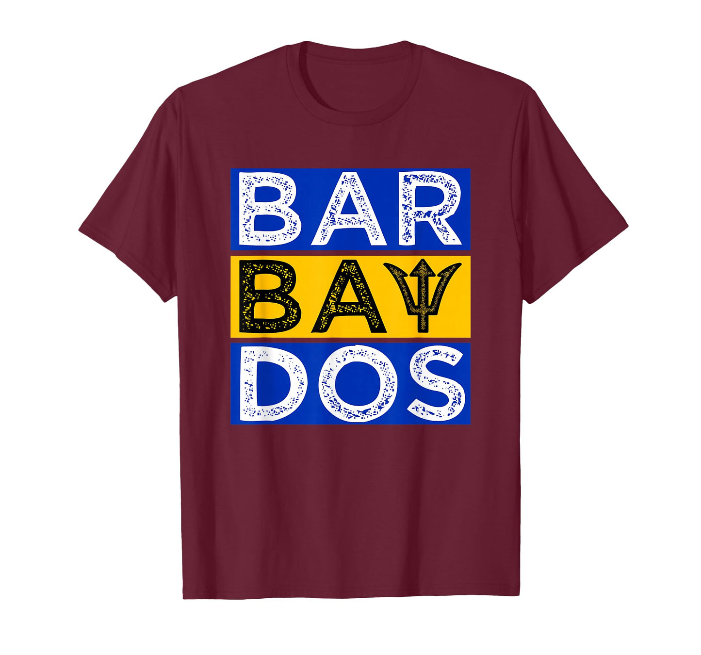 Barbados Flag With Barbados Trident Bajan Soca T-Shirt