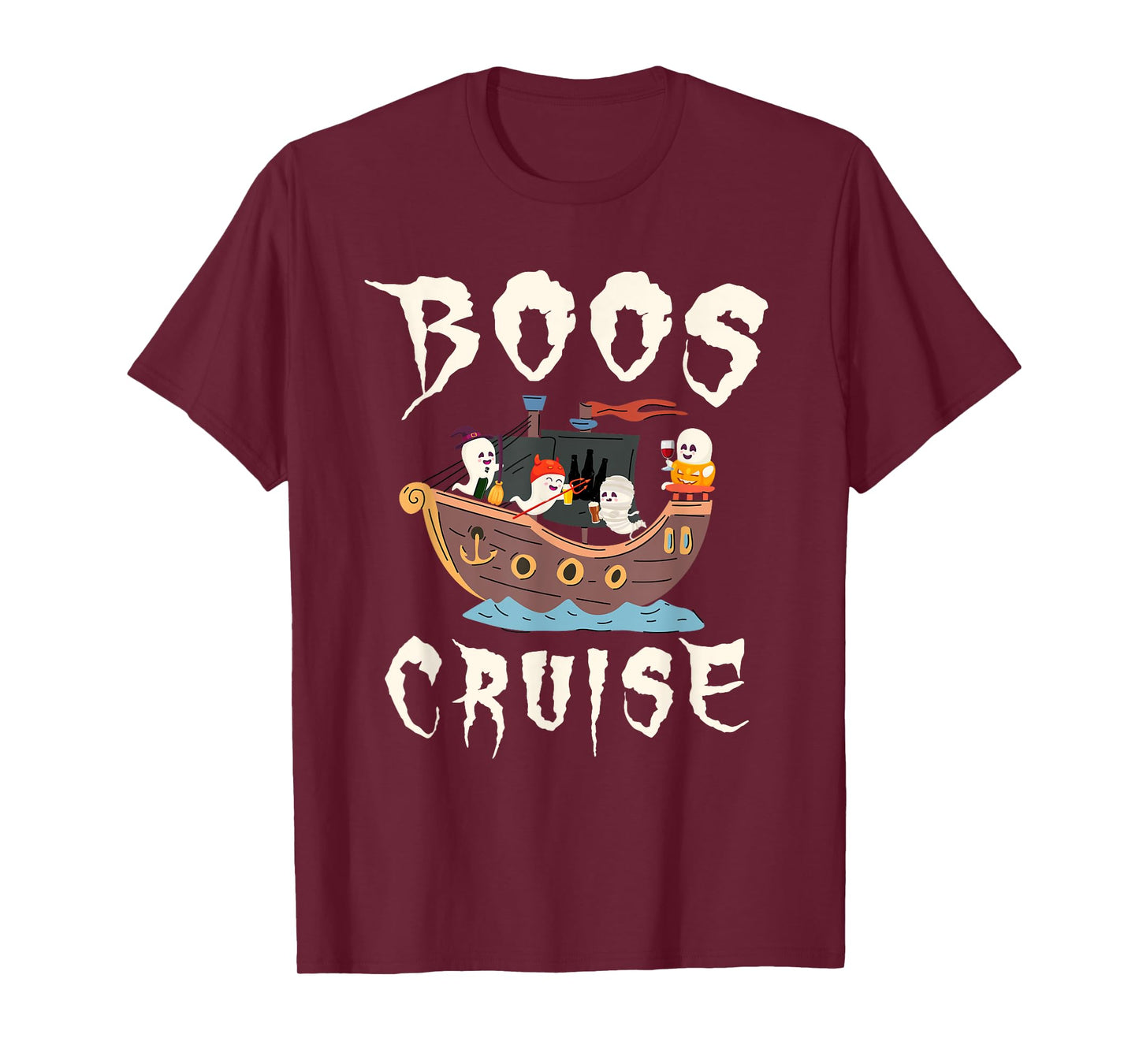Halloween Party Wine Beer Drinking Boos Cruise T-Shirt