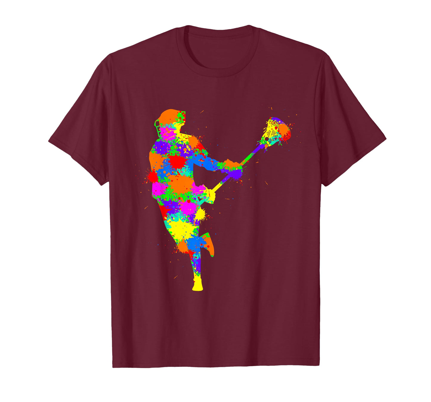 Lacrosse Player Kids Boys Youth T-Shirt