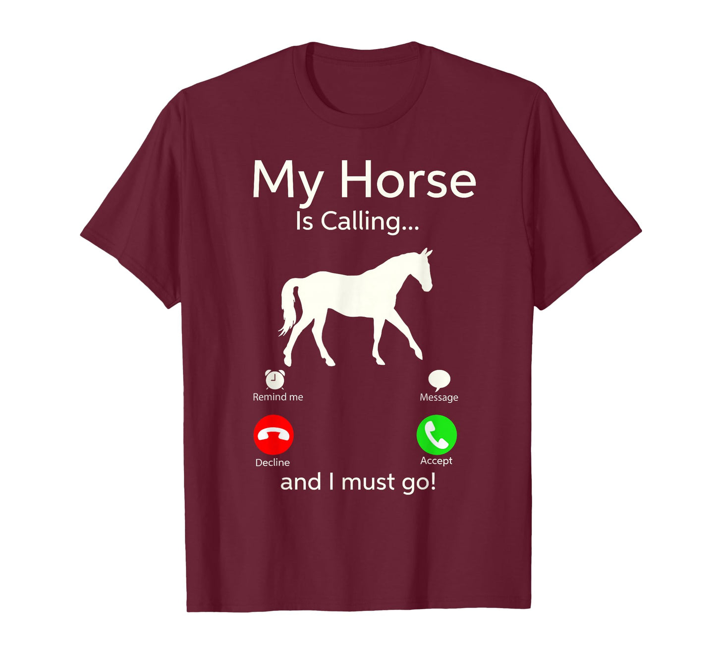My Horse Is Calling And I Must Go Shirt Apparel Ruffle Sleeve Tee Clothing