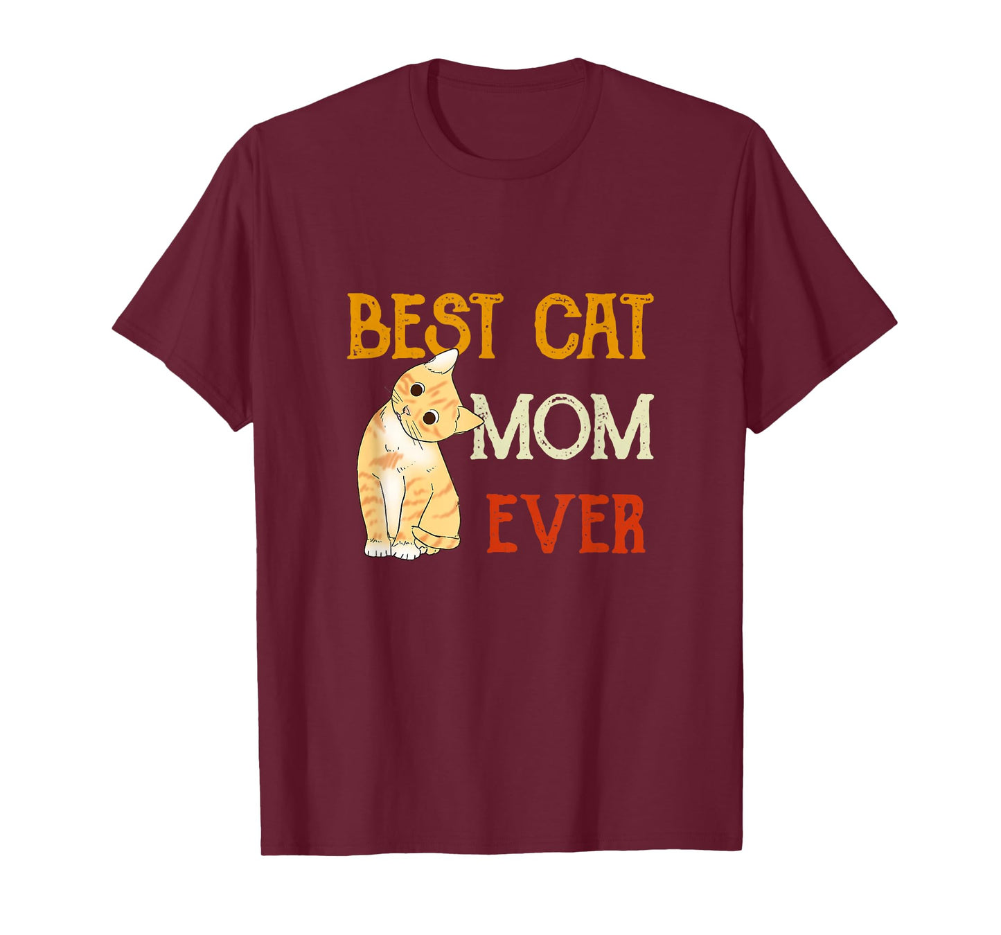 Vintage cat Best cat mom Ever Meow with My cat Funny Kitty T-Shirt