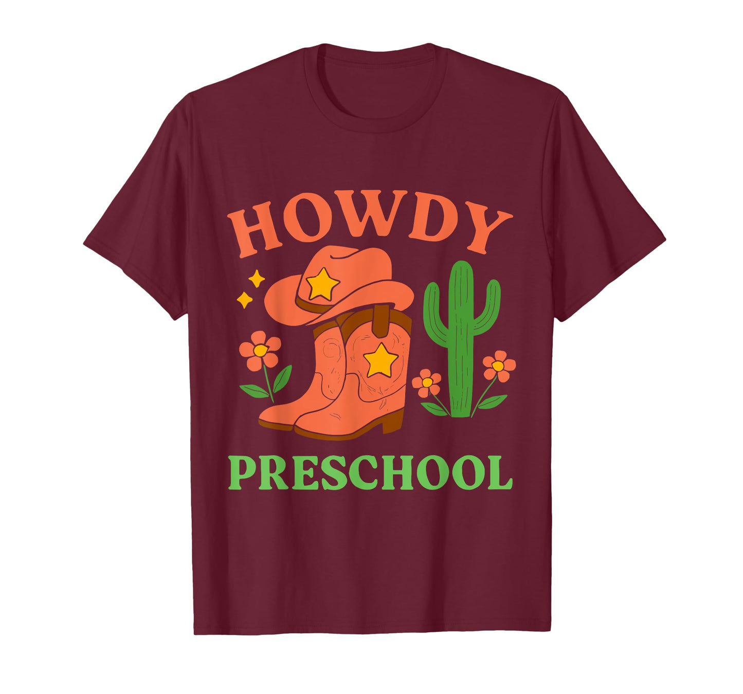 Howdy Preschool Back to School Western Cowgirl Teacher Girls T-Shirt