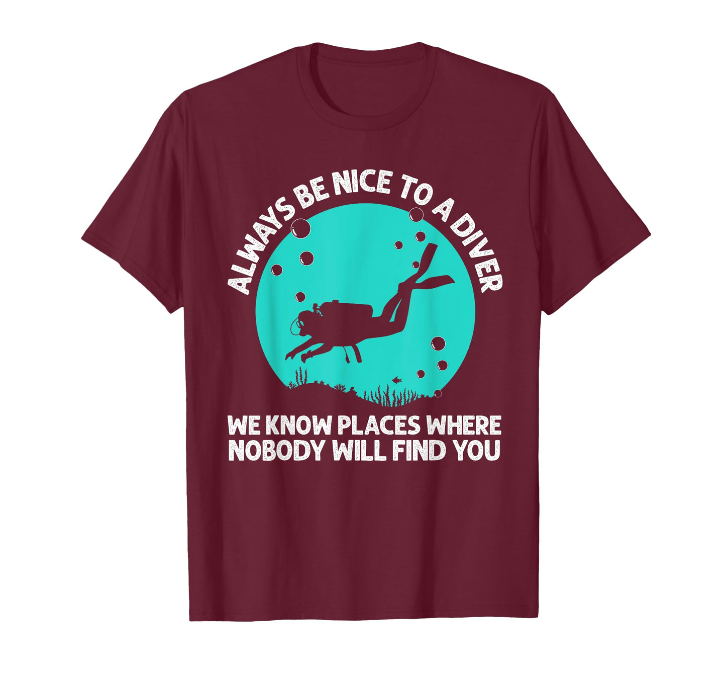 Cool Scuba Diving For Men Women Scuba Diver Underwater Lover T-Shirt