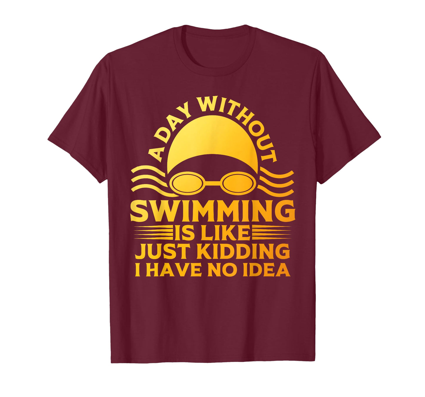 Funny Swimming Art For Men Women Swim Team Coach Swimmer T-Shirt