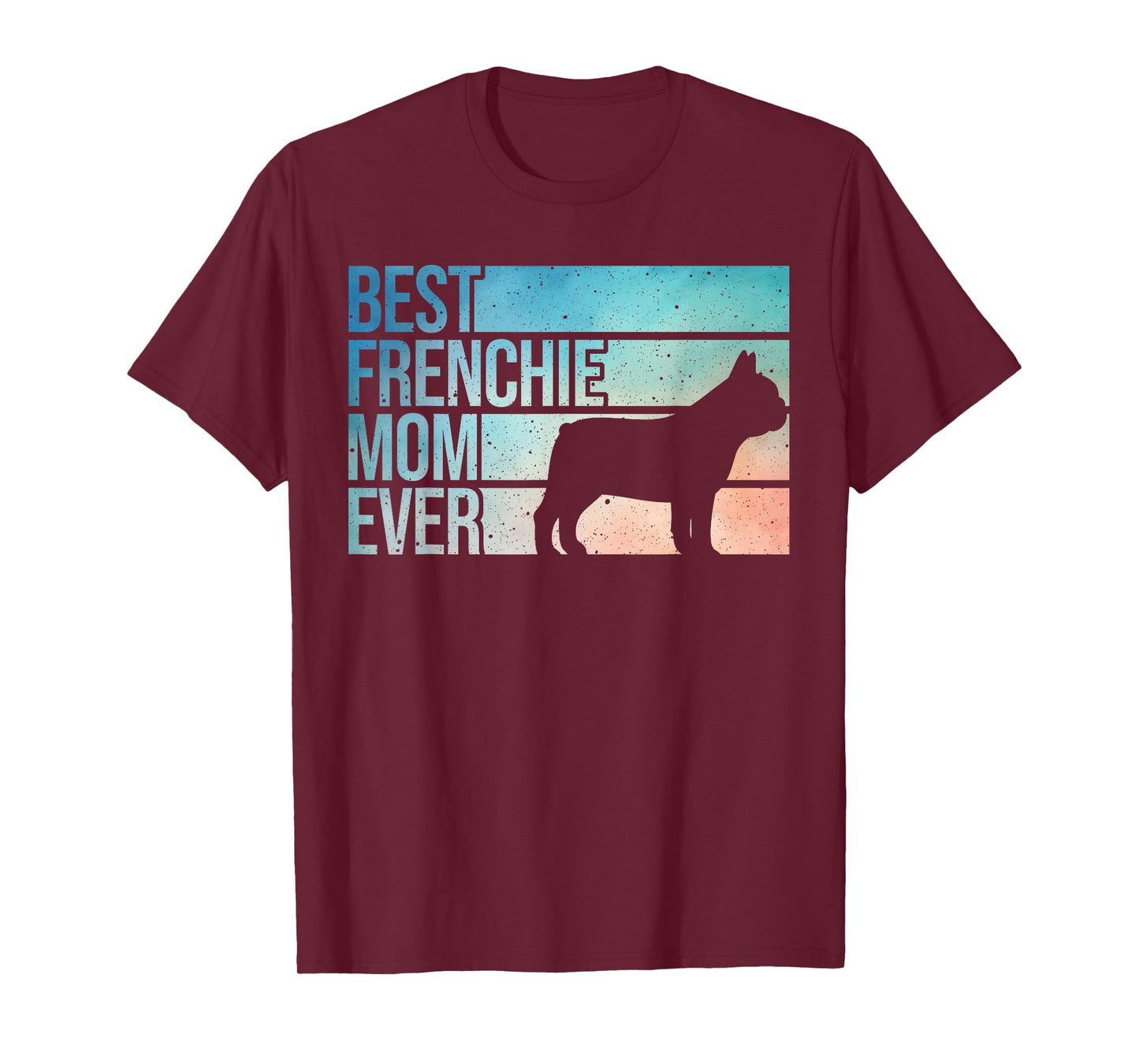 Cool French Bulldog Art for Mom Mama Women Frenchie Lover T-Shirt