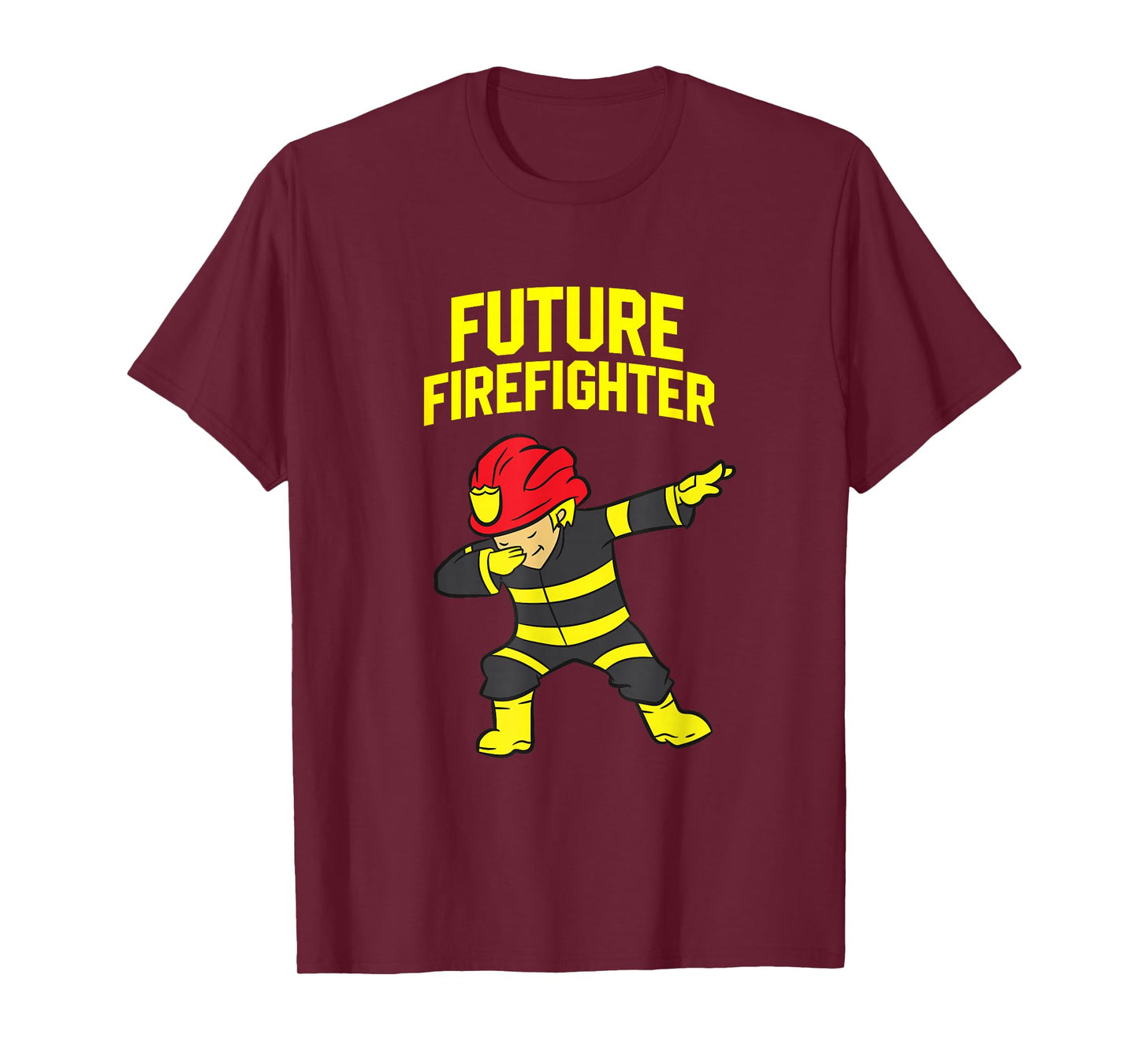 Dabbing Firefighter Kids Future Firefighter T-Shirt