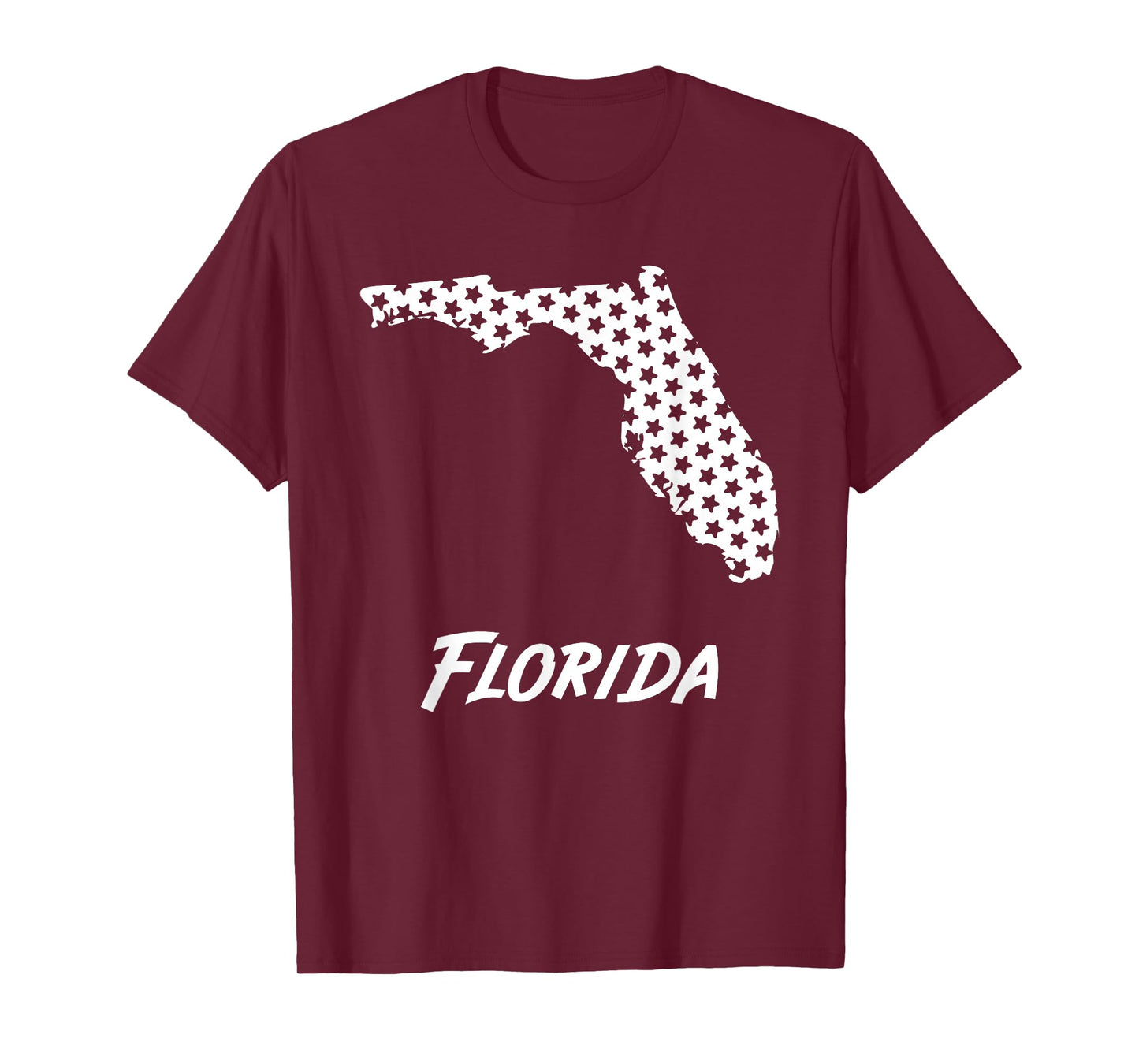 Florida USA State Outline Stars Vintage Retro Design T-Shirt