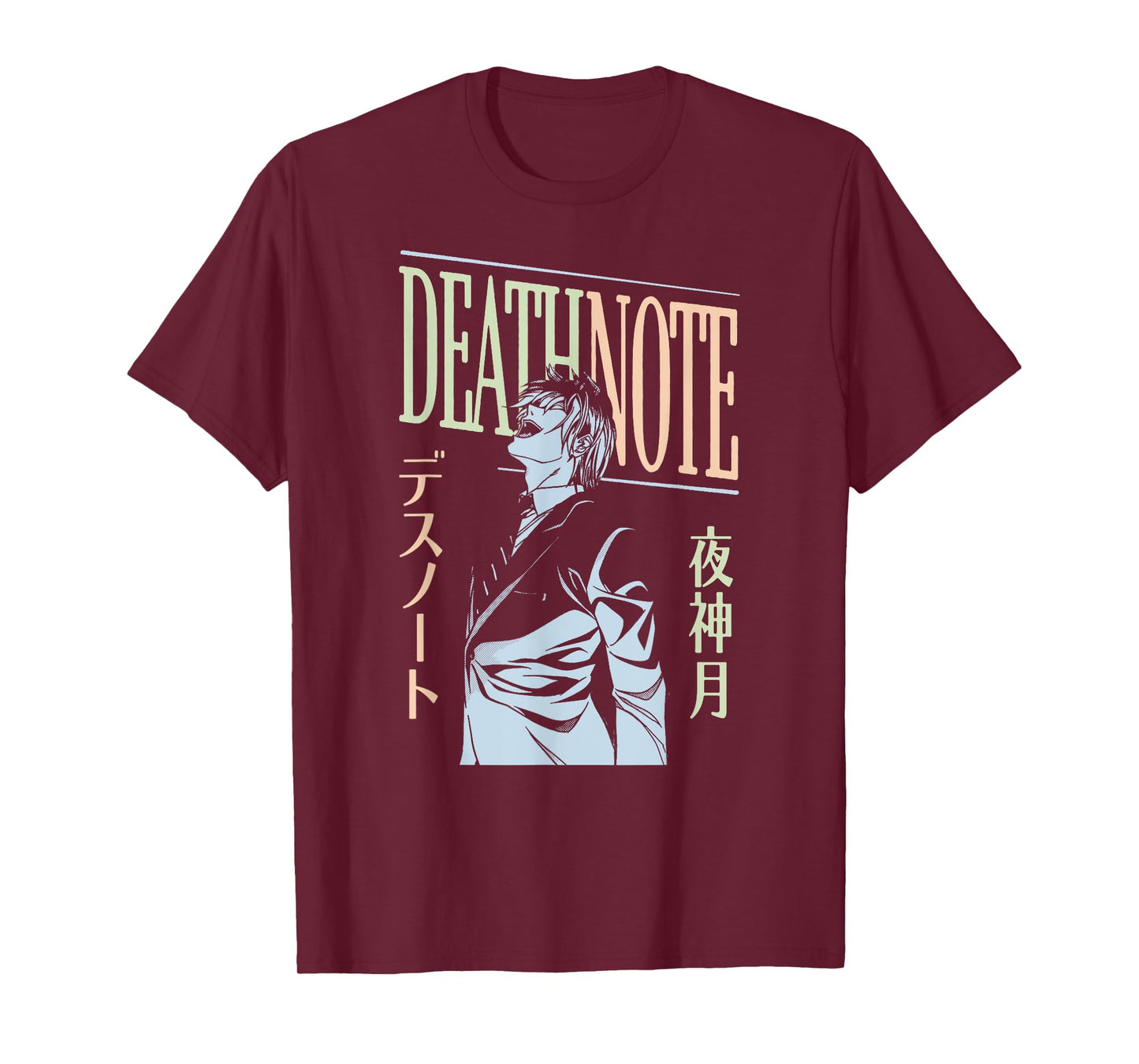 Death Note Front and Back Deny My Existence Skulls Anime T-Shirt