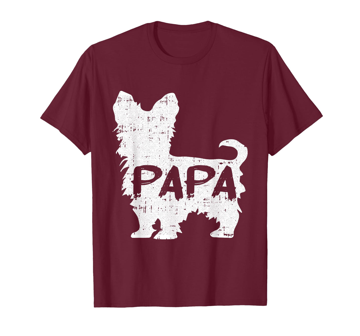 Yorkshire Terrier Papa Dog Puppy Doggie Pet Lover Yorkie Dad T-Shirt