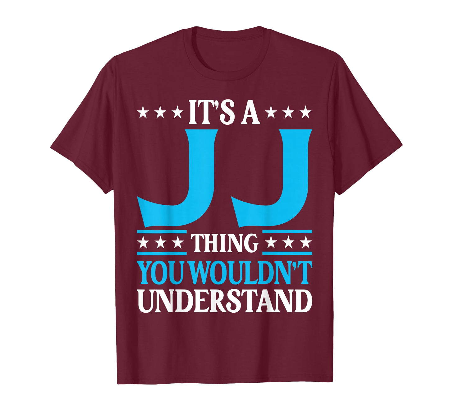 Jj Gifts Jj Tee Men Name Birthday Gifts - Unisex-Adults - Black - Small - Short Sleeve - T-Shirt - Modern Classic - Round Neck - Letter Print - Pull On