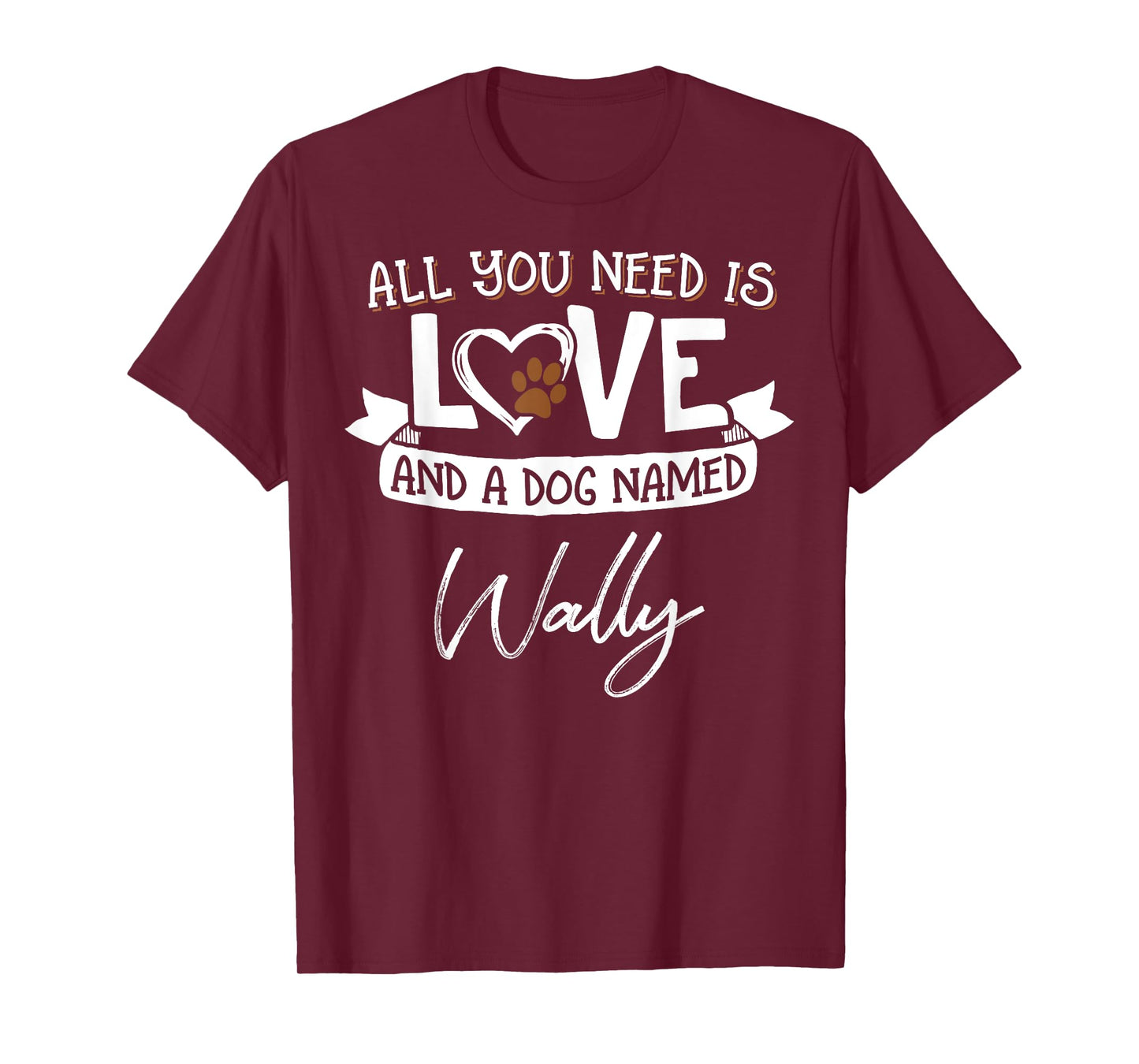 Cute Dog Named Wally Shirt for Women and Men T-Shirt