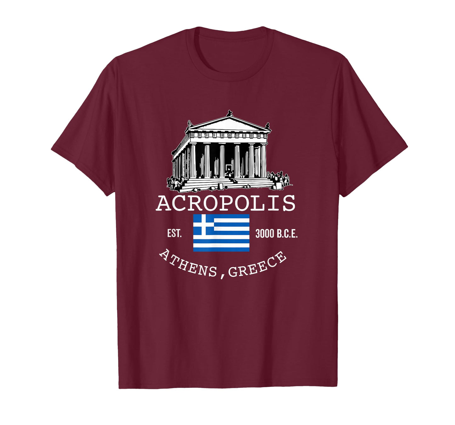Acropolis Souvenir Athens Greece Greek Parthenon T-Shirt