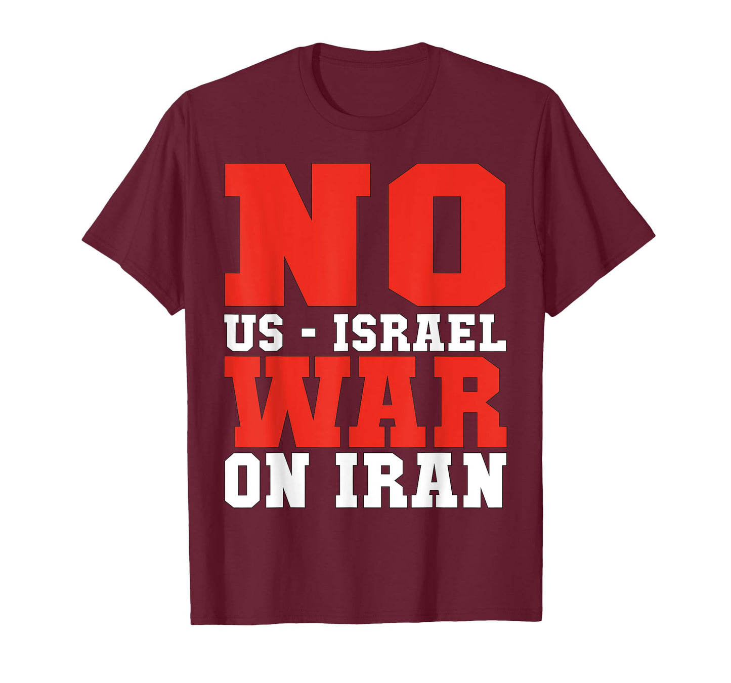 No Us - Israel War On Iran! anti-war Usa vintage T-Shirt