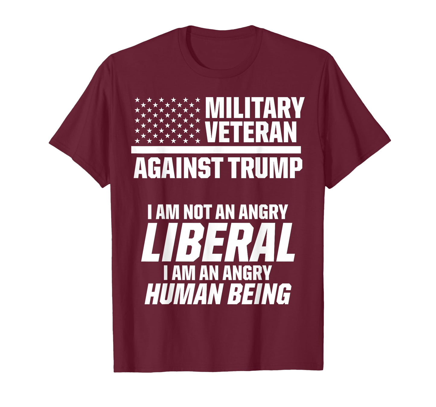 Military Veterans Against Trump 2020 Liberal USA Election T-Shirt
