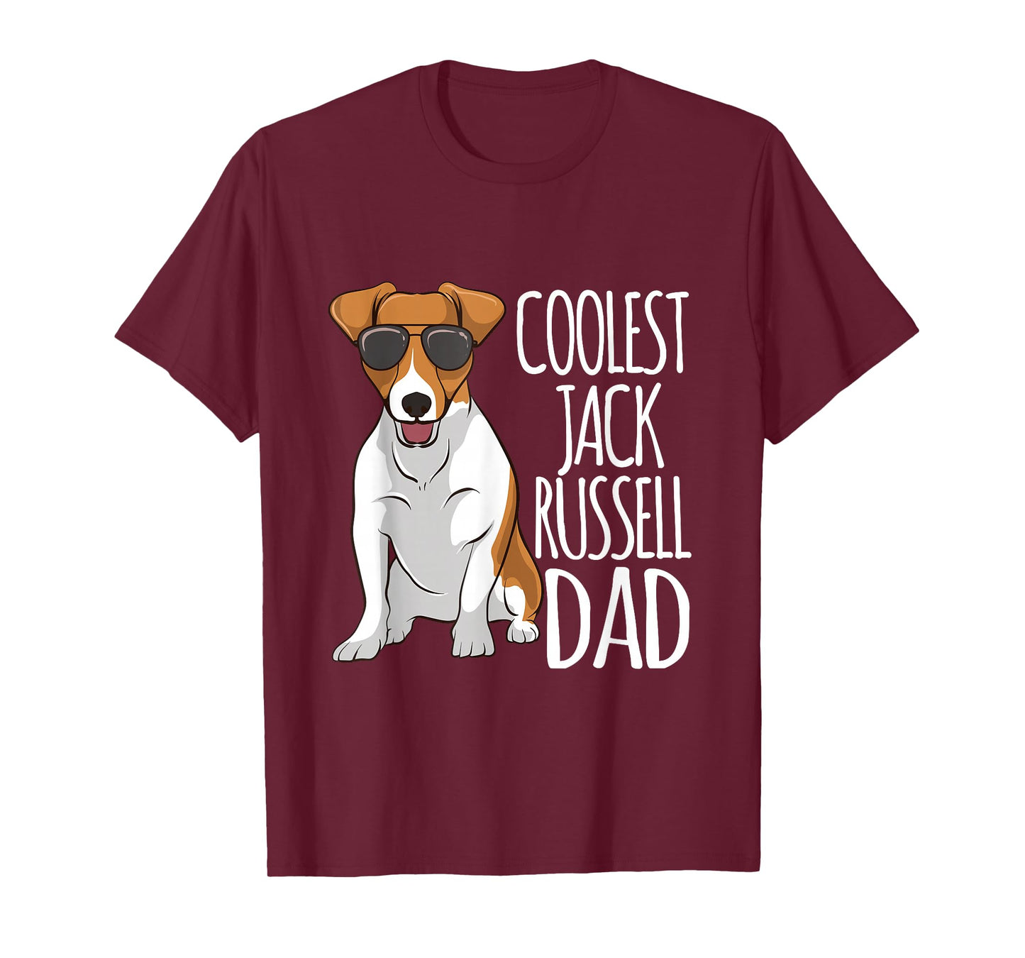 Coolest Jack Russel Dad Jack Russell Terrier Father Dog T-Shirt